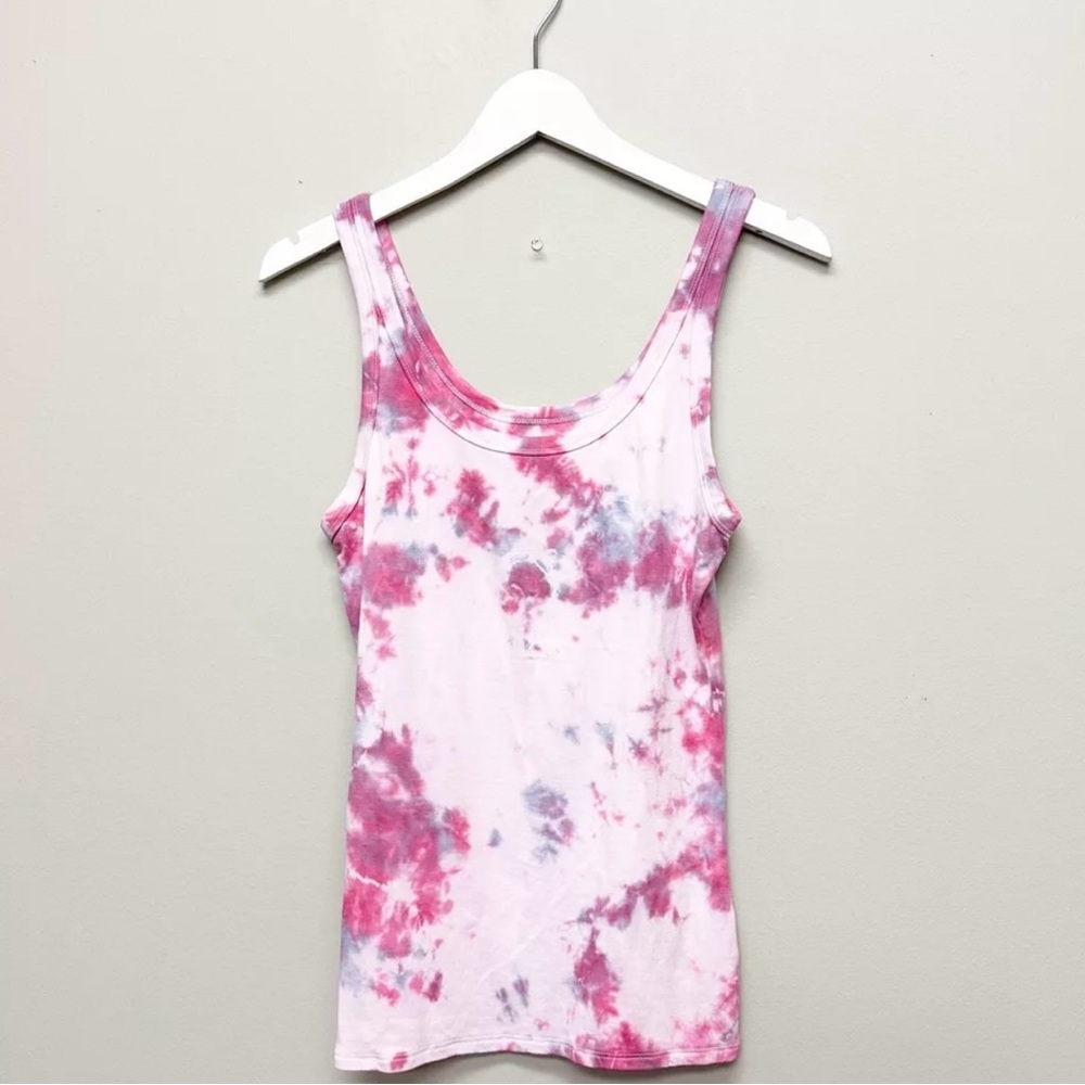 Time And Tru Tank Top M Medium 8 10 Retro UpCycled Tie Dye Sleeveless